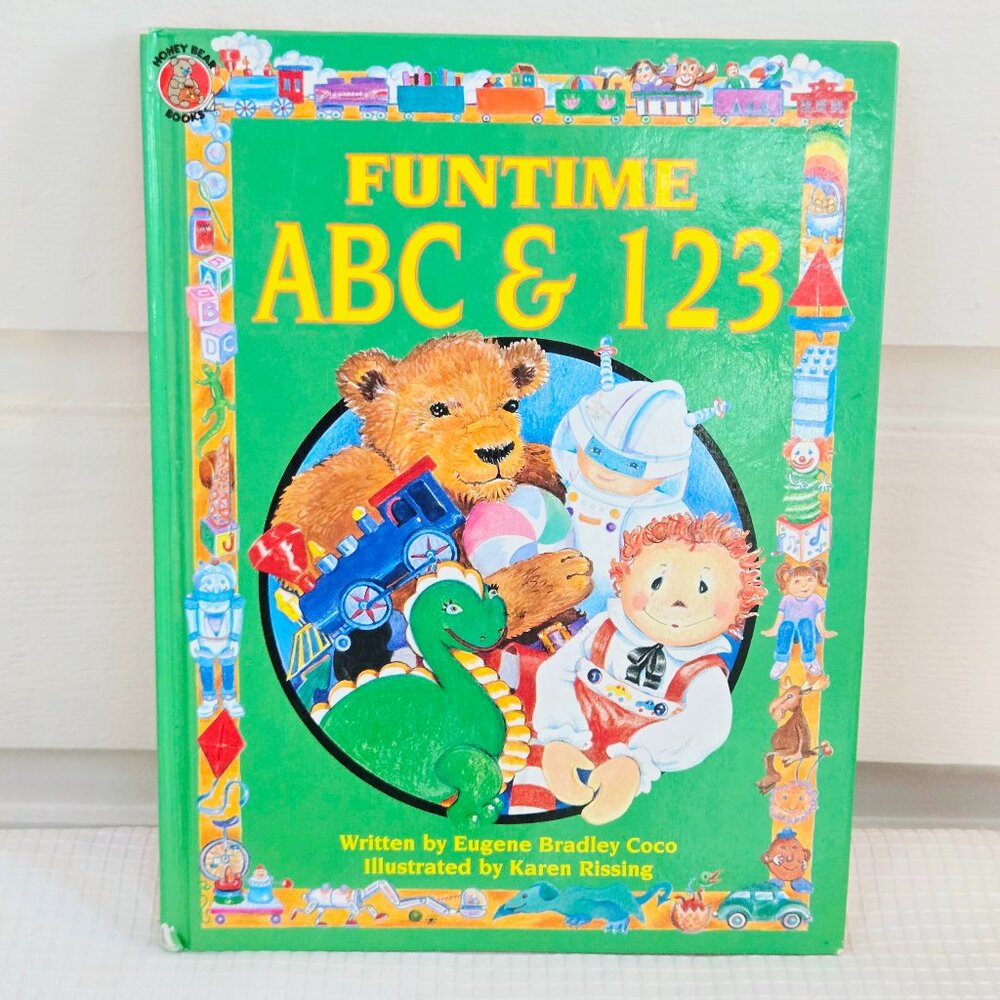 3/$35🌼 Vintage 1990s Hardcover ABC & 123 by Eugene Bradley Coco